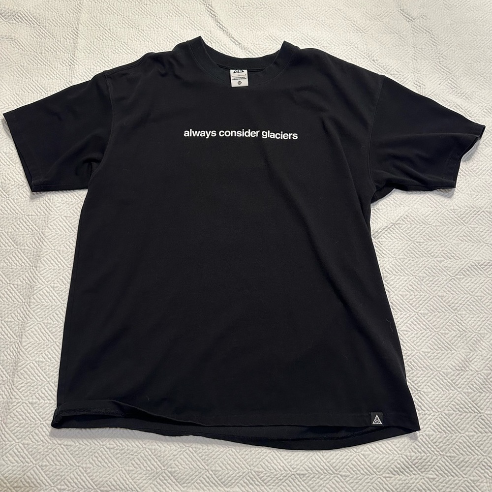 NIKE ACG “always consider glaciers”